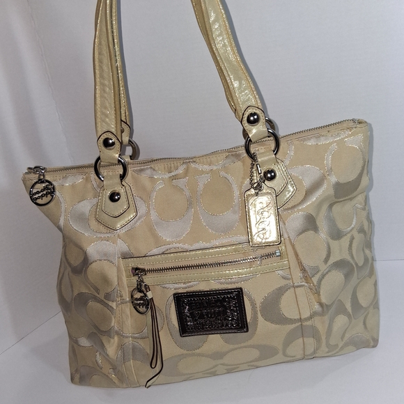 Coach Poppy Champagne Shoulder Bag